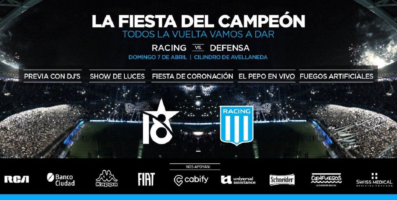 la fiesta del campeón racing club