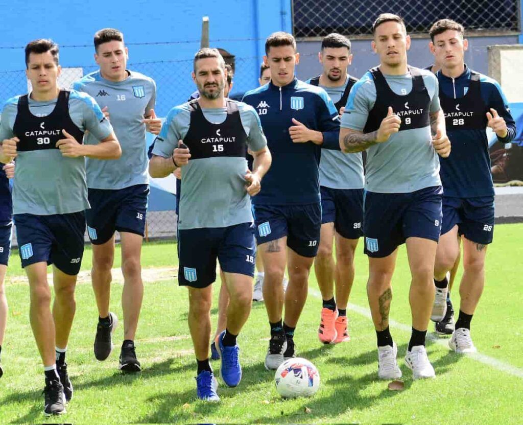 racing club entrenamiento